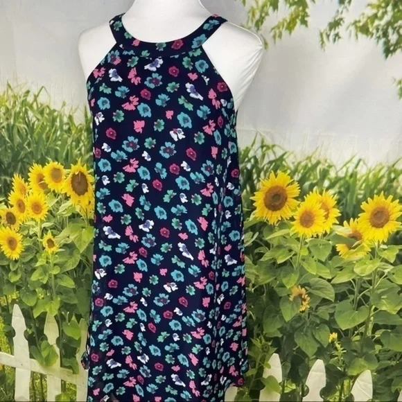 BETSY JOHNSON Navy Floral Shift Dress 4 - Picture 8 of 15